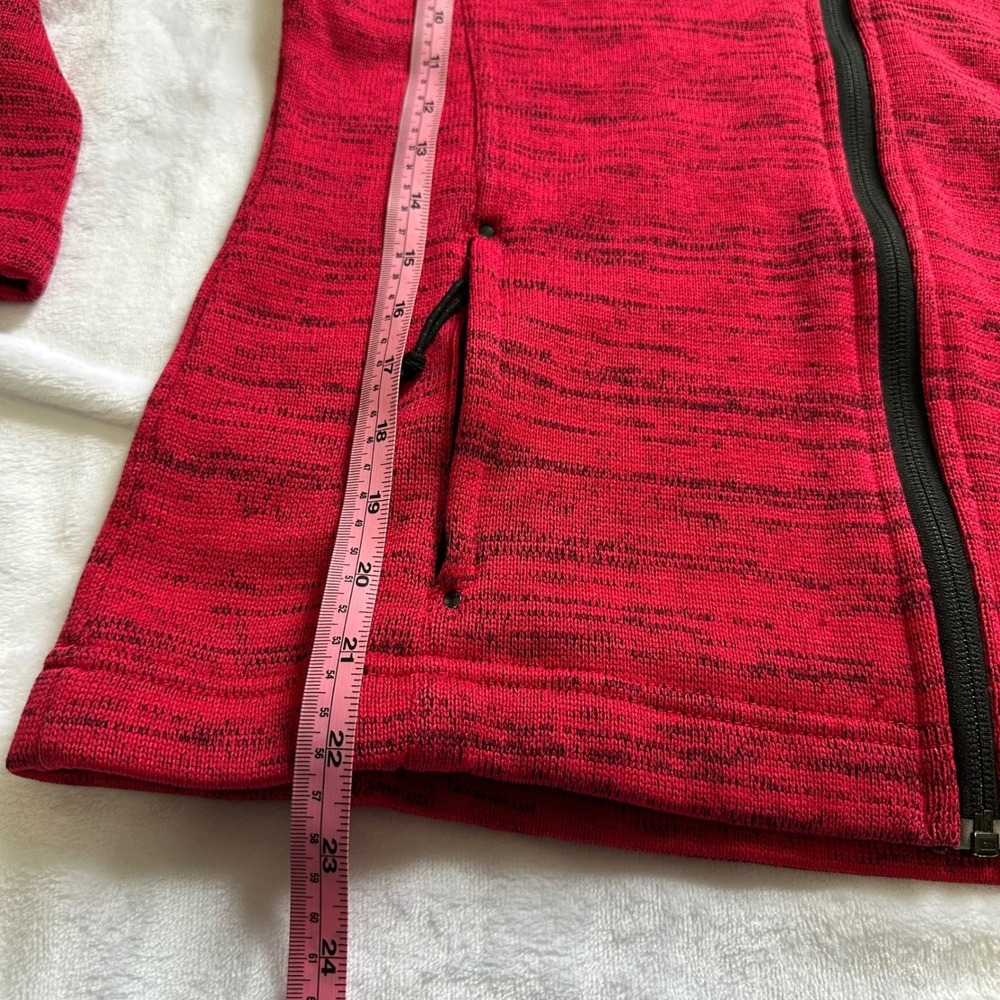 Columbia Full Zip Fleece Jacket Women's Medium Pink Black Heathered‎ Outdoor - Picture 7 of 8